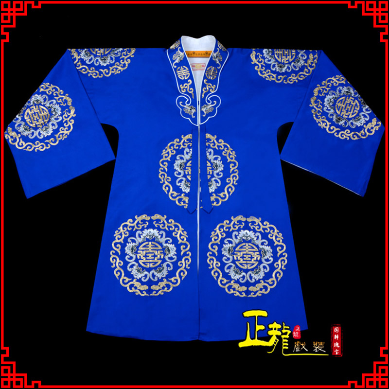 龙华老旦团花披夫人土地婆软绉五蝠女员外衣