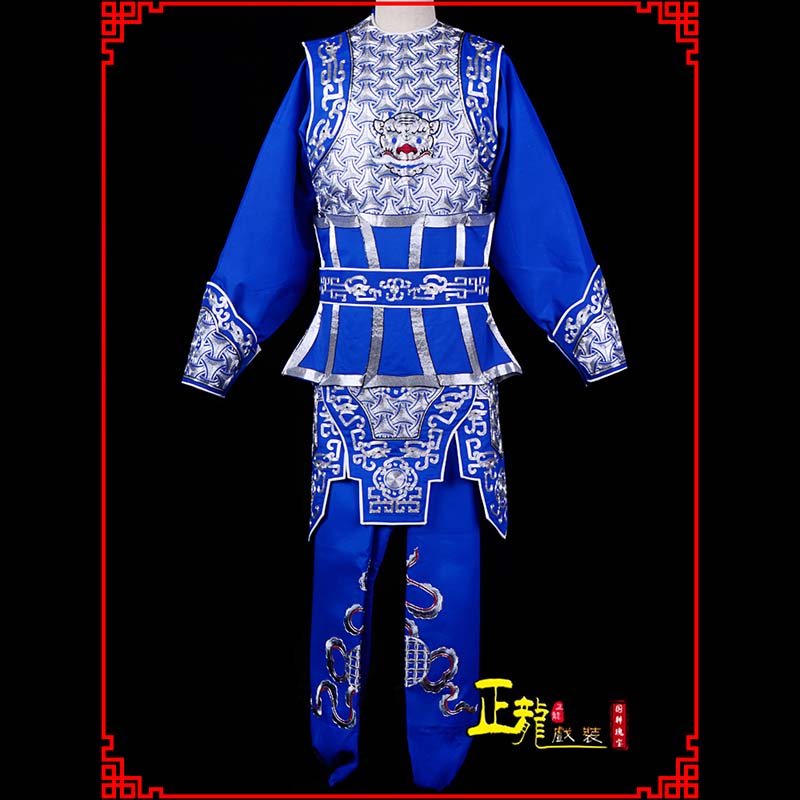 龙华武生戏服云肩侉子男兵衣